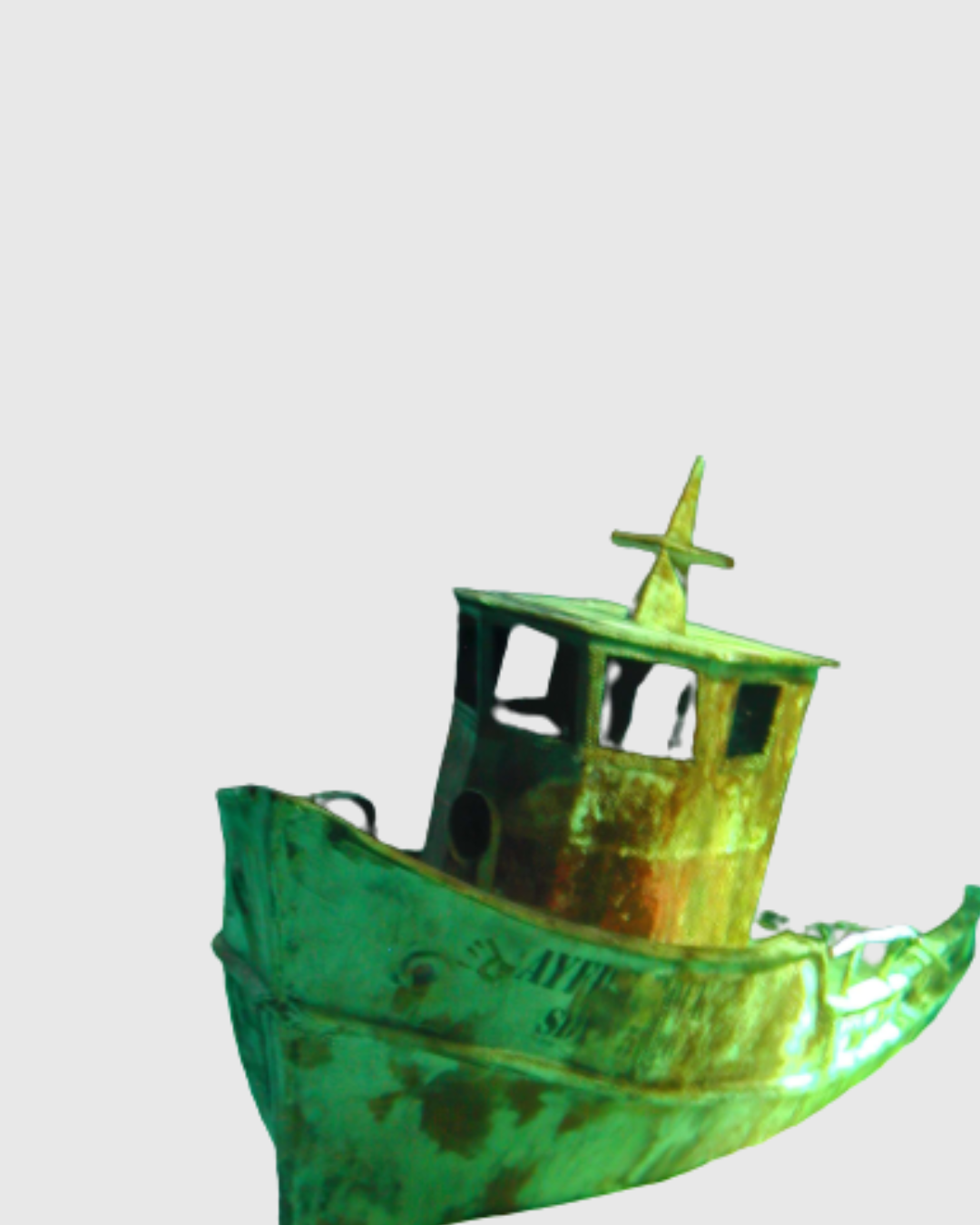 Sculpture décor bateau immergé en résine (31) Sculpture décor bateau immergé en résine (31)
