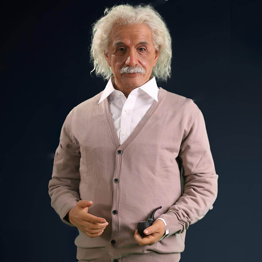 Sculpture sur mesure : guide complet pour créer une œuvre personnalisée Personnage en cire représentant Albert Einstein