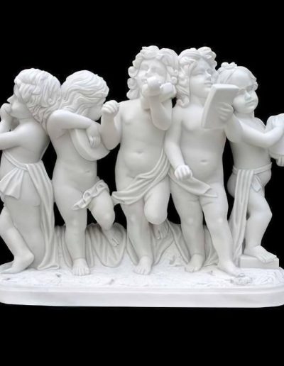 Statues Statue Petits Enfants Marbre Taille Humaine