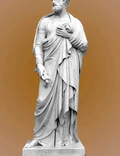 Statues religieuses Statue religieuse liturgique en marbre de Saint Pierre