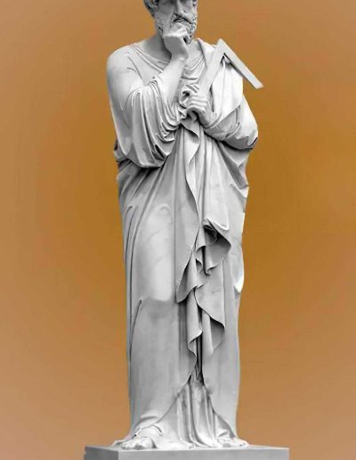 Statues religieuses Statue religieuse liturgique en marbre de Saint Thomas