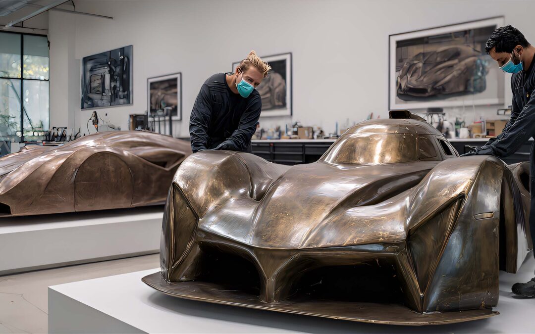 Sculpture en résine reproduite fidèlement