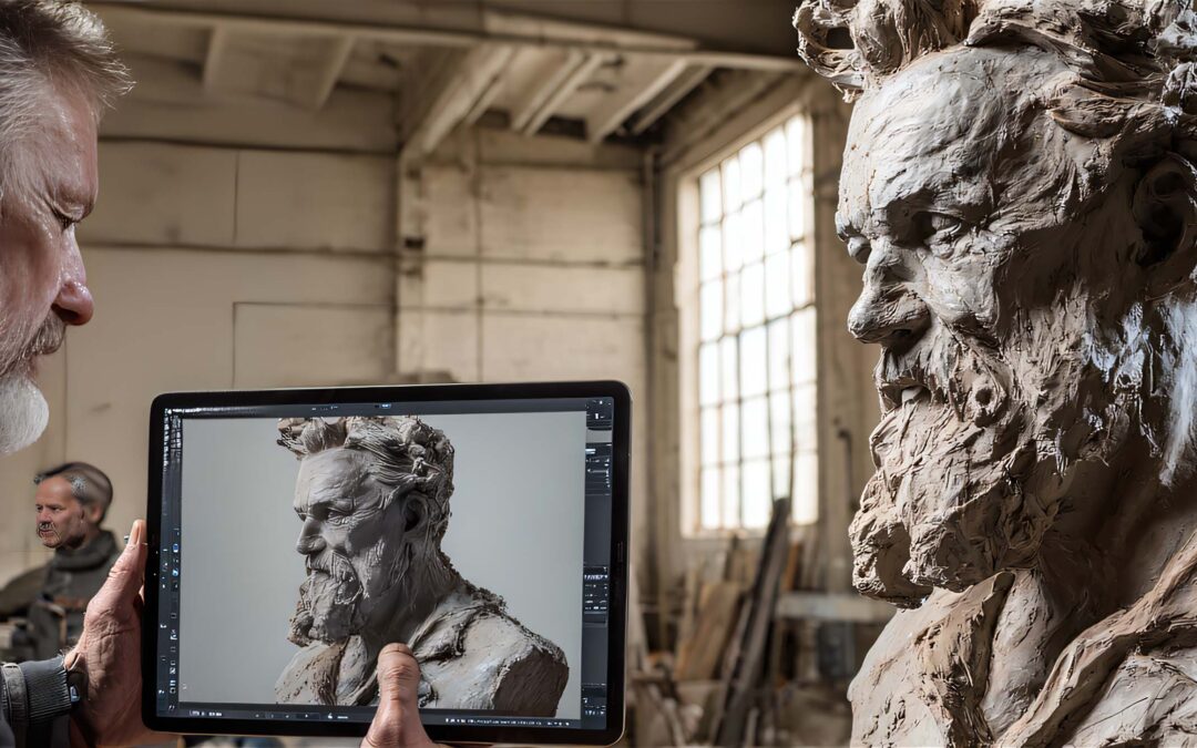 Buste personnalisé représentant un particulier