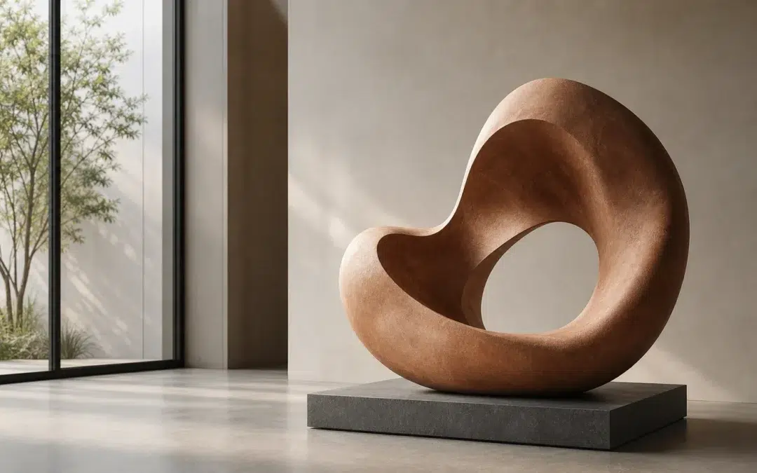 Objet géant design installé dans un espace contemporain