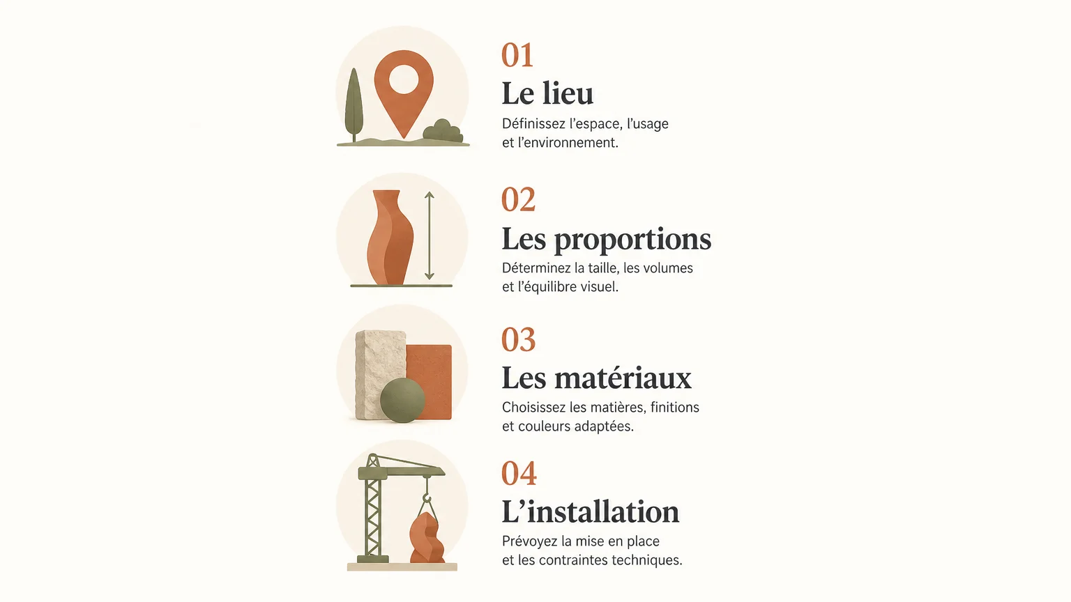Objet géant design : méthode pour créer une pièce XXL Checklist en quatre étapes pour concevoir un objet géant design