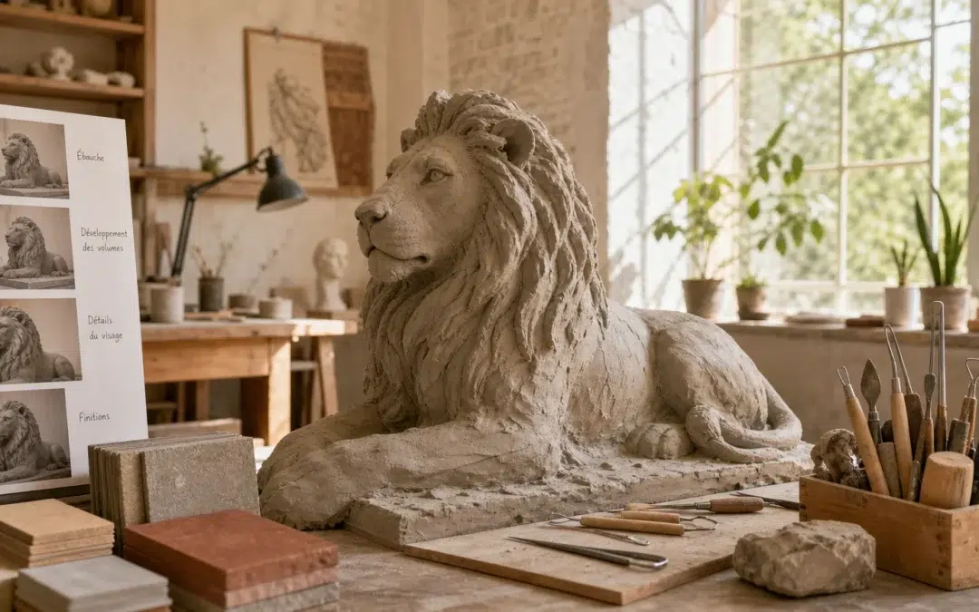 Atelier artisanal consacré au suivi d’une sculpture personnalisée