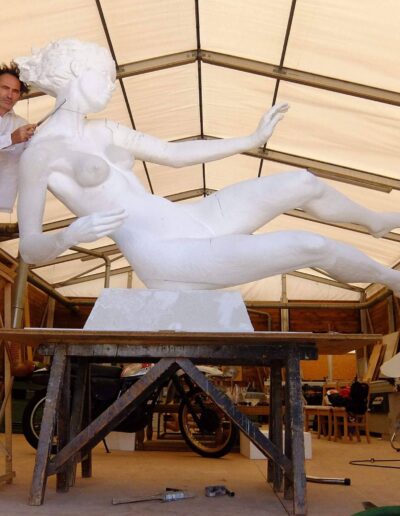 Agrandissement polystyrène Statue L’Air Domaine Demonpère