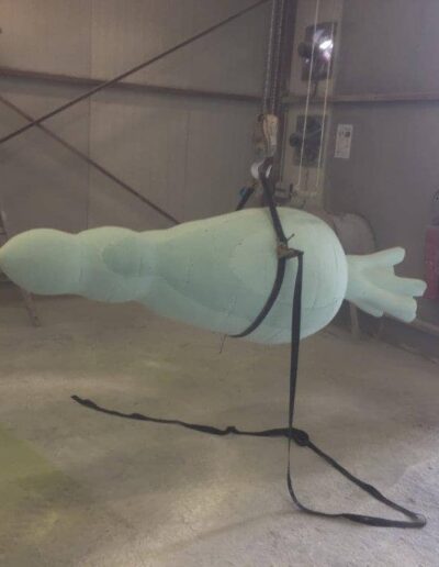 Vos créations artistiques Pré-modèle avant moulage Agrandissement carotte géante résine fibre de verre 2 – agrandissement XXL